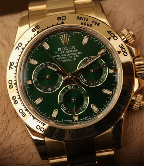 rolex daytona green dial price.